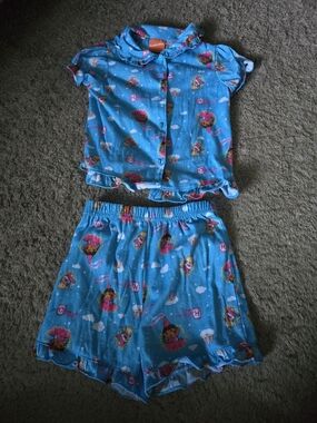 Dora Blue Girls Pajama Set
